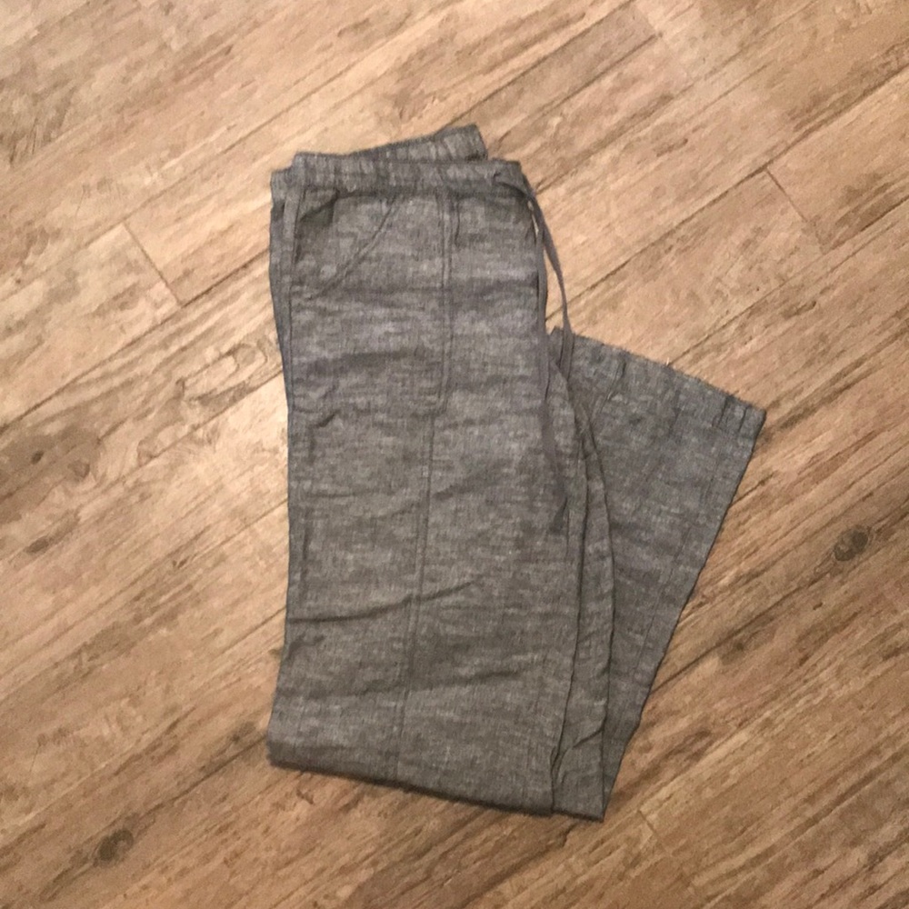 NY&C, grey linen pants